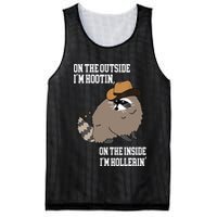 ON THE OUTSIDE IM HOOTIN ON THE INSIDE IM HOLLERIN Mesh Reversible Basketball Jersey Tank