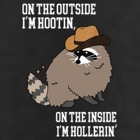 ON THE OUTSIDE IM HOOTIN ON THE INSIDE IM HOLLERIN Tumbler