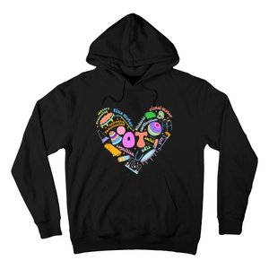 Occupational Therapy OT Therapist Heart Inspire OT Month Hoodie