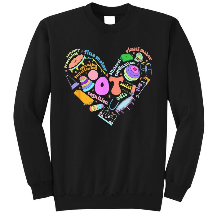 Occupational Therapy OT Therapist Heart Inspire OT Month Sweatshirt