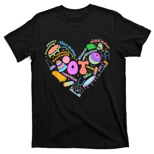 Occupational Therapy OT Therapist Heart Inspire OT Month T-Shirt