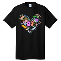 Occupational Therapy OT Therapist Heart Inspire OT Month Tall T-Shirt