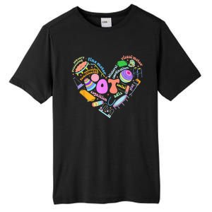 Occupational Therapy OT Therapist Heart Inspire OT Month Tall Fusion ChromaSoft Performance T-Shirt