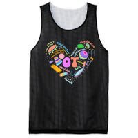 Occupational Therapy OT Therapist Heart Inspire OT Month Mesh Reversible Basketball Jersey Tank