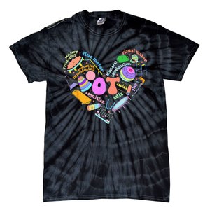 Occupational Therapy OT Therapist Heart Inspire OT Month Tie-Dye T-Shirt