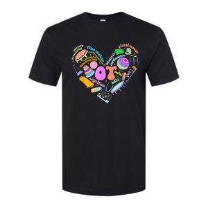 Occupational Therapy OT Therapist Heart Inspire OT Month Softstyle CVC T-Shirt