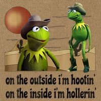On The Outside I'm Hootin On The Inside I'm Hollerin Cotton Canvas Backpack