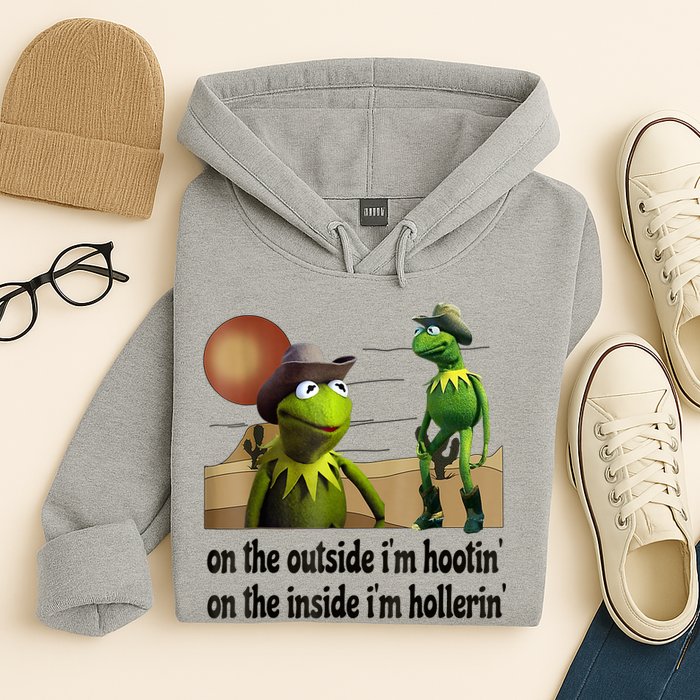 On The Outside I'm Hootin On The Inside I'm Hollerin Hoodie