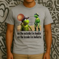 On The Outside I'm Hootin On The Inside I'm Hollerin T-Shirt