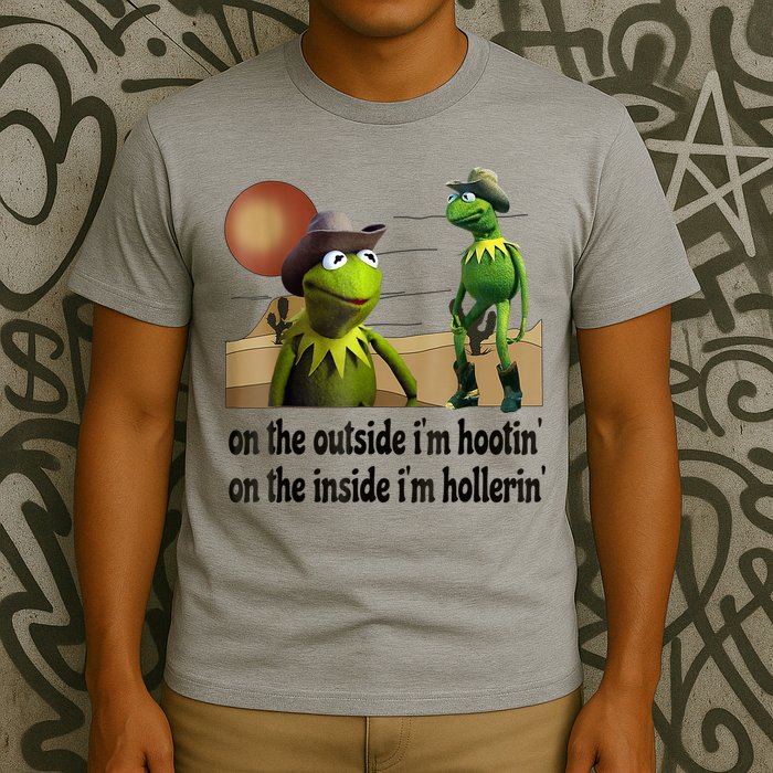 On The Outside I'm Hootin On The Inside I'm Hollerin T-Shirt