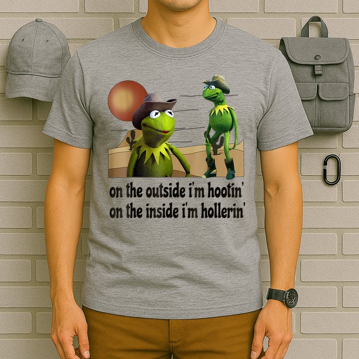 On The Outside I'm Hootin On The Inside I'm Hollerin T-Shirt