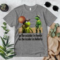 On The Outside I'm Hootin On The Inside I'm Hollerin Premium T-Shirt
