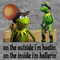 On The Outside I'm Hootin On The Inside I'm Hollerin Baby Bodysuit