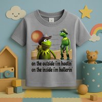 On The Outside I'm Hootin On The Inside I'm Hollerin Toddler T-Shirt