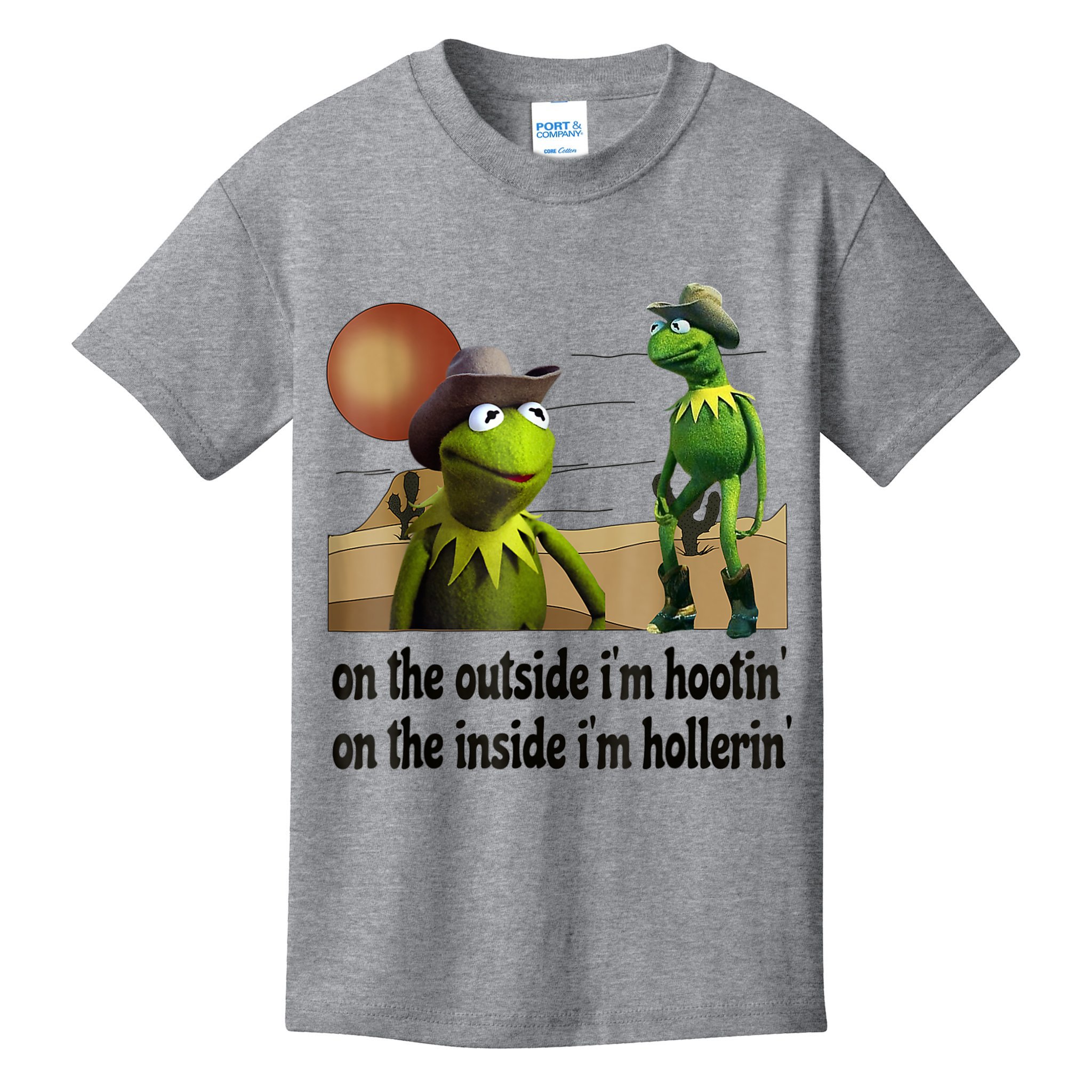 On The Outside I'm Hootin On The Inside I'm Hollerin Kids T-Shirt