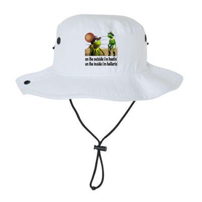 On The Outside I'm Hootin On The Inside I'm Hollerin Bucket Hat
