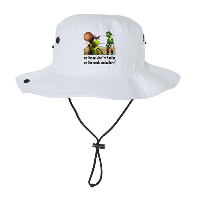 On The Outside I'm Hootin On The Inside I'm Hollerin Bucket Hat