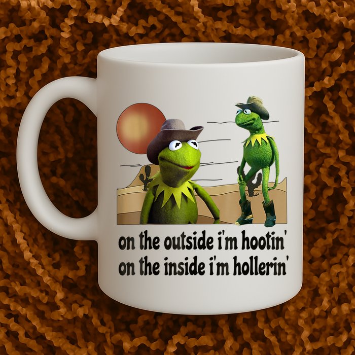 On The Outside I'm Hootin On The Inside I'm Hollerin Mug