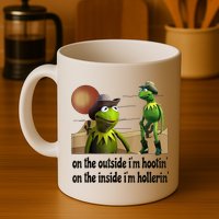 On The Outside I'm Hootin On The Inside I'm Hollerin Mug