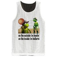 On The Outside I'm Hootin On The Inside I'm Hollerin Mesh Reversible Basketball Jersey Tank