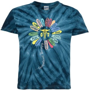 Occupational Therapy OT Therapist Inspire OT Month Flower Kids Tie-Dye T-Shirt