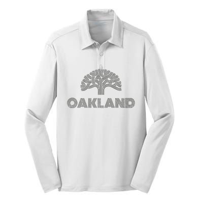 Oak Tree Outfit Souvenir Oakland Silk Touch Performance Long Sleeve Polo