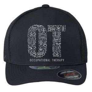 Occupational Therapy OT Month Therapist Art Idea Flexfit Unipanel Trucker Cap