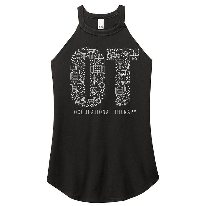 Occupational Therapy OT Month Therapist Art Idea Women’s Perfect Tri Rocker Tank