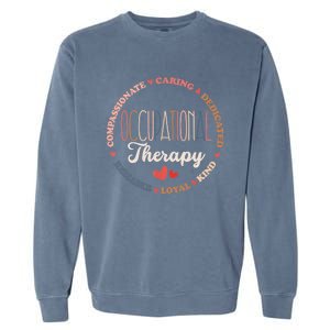 Occupational Therapy OT Therapist OT Month Groovy Garment-Dyed Sweatshirt