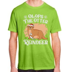 Olops The Otter Reindeer Funny Christmas Cute Animals Cool Gift Adult ChromaSoft Performance T-Shirt