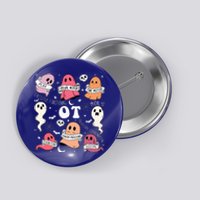 Occupational Therapy OT OTA Halloween Spooky Cute Ghosts Button