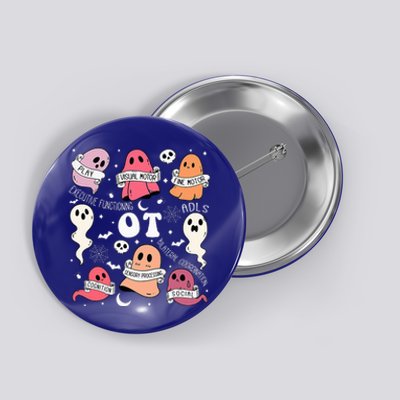 Occupational Therapy OT OTA Halloween Spooky Cute Ghosts Button