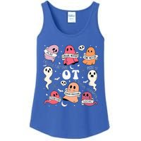 Occupational Therapy OT OTA Halloween Spooky Cute Ghosts Ladies Essential Tank