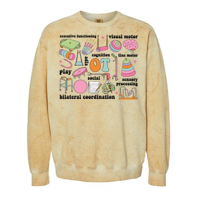 Occupational Therapy OT COTA Colorblast Crewneck Sweatshirt