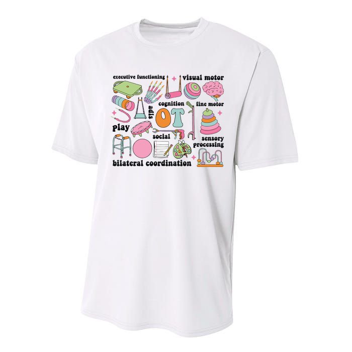 Occupational Therapy OT COTA Performance Sprint T-Shirt