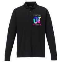 Occupational Therapist OTA Colorful Occupational Therapy Performance Long Sleeve Polo