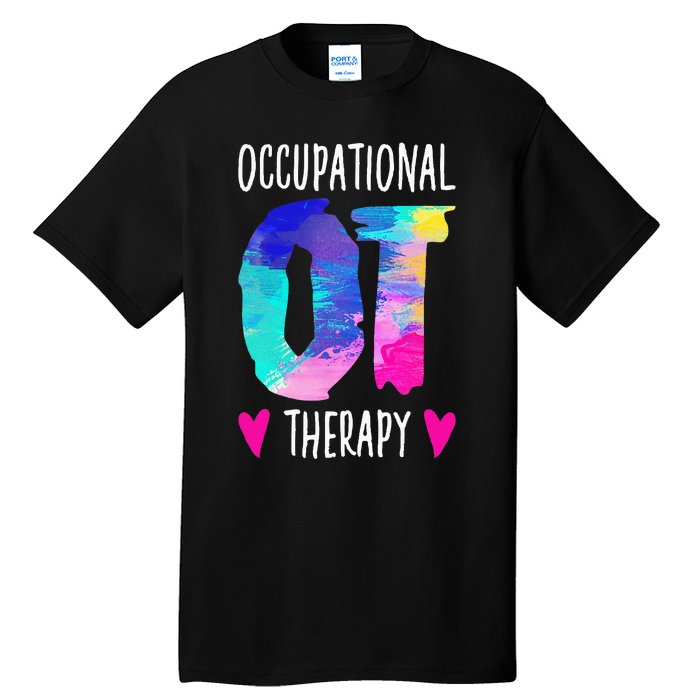 Occupational Therapist OTA Colorful Occupational Therapy Tall T-Shirt