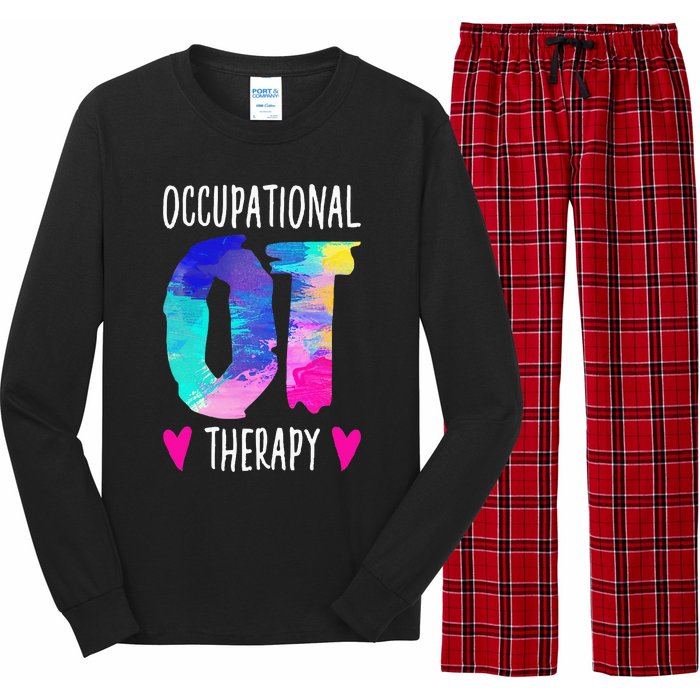 Occupational Therapist OTA Colorful Occupational Therapy Long Sleeve Pajama Set