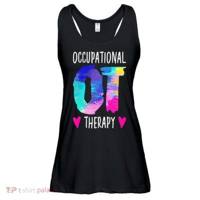 Occupational Therapist OTA Colorful Occupational Therapy Ladies Essential Flowy Tank