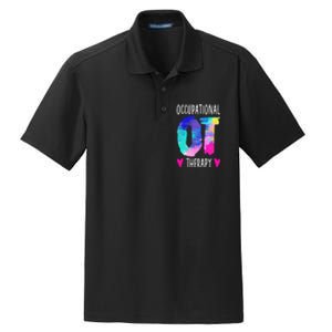 Occupational Therapist OTA Colorful Occupational Therapy Dry Zone Grid Polo