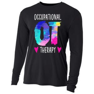 Occupational Therapist OTA Colorful Occupational Therapy Cooling Performance Long Sleeve Crew