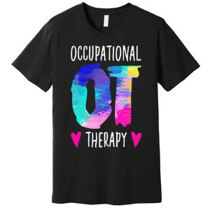 Occupational Therapist OTA Colorful Occupational Therapy Premium T-Shirt