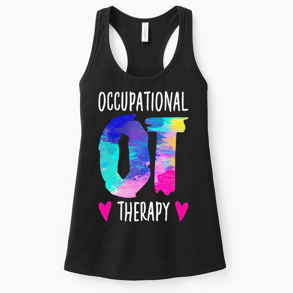 Occupational Therapist OTA Colorful Occupational Therapy Womens Tank Top