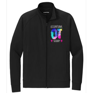 Occupational Therapist OTA Colorful Occupational Therapy Stretch Full-Zip Cadet Jacket