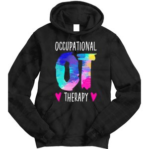 Occupational Therapist OTA Colorful Occupational Therapy Tie Dye Hoodie