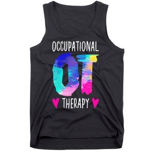 Occupational Therapist OTA Colorful Occupational Therapy Tank Top