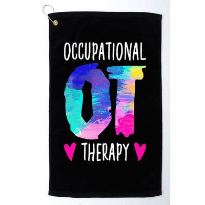 Occupational Therapist OTA Colorful Occupational Therapy Golf Towel