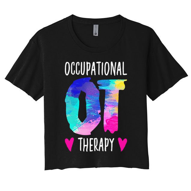 Occupational Therapist OTA Colorful Occupational Therapy Crop Top