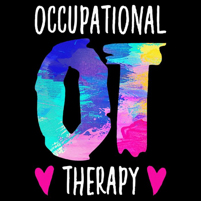 Occupational Therapist OTA Colorful Occupational Therapy Womens T-Shirt