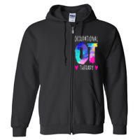 Occupational Therapist OTA Colorful Occupational Therapy Full Zip Hoodie